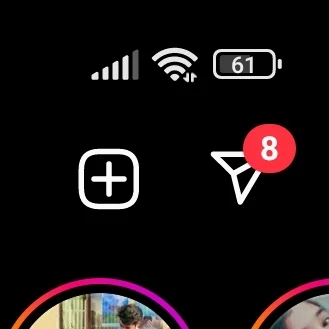 Capture d’écran illustrant les messages privés (DM) sur Instagram, un outil de communication essentiel pour promouvoir vos beats.