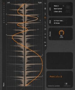 Plugin gratuit PanCake 2 de Cableguys, effet panoramique dynamique pour hi-hats trap