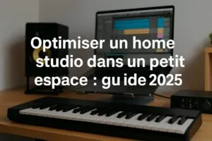 Optimiser un home studio dans un petit espace : guide pratique 2025 avec clavier MIDI et ordinateur